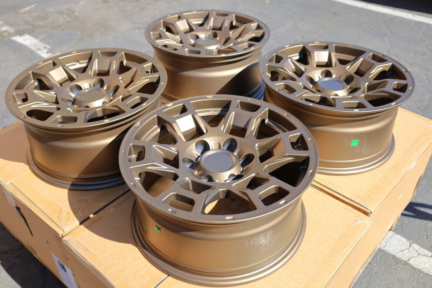 17" TR005 BRONZE Wheels Rims for TOYOTA TRD JEEP RAM GMC CHEVY FORD INFINITI LEXUS