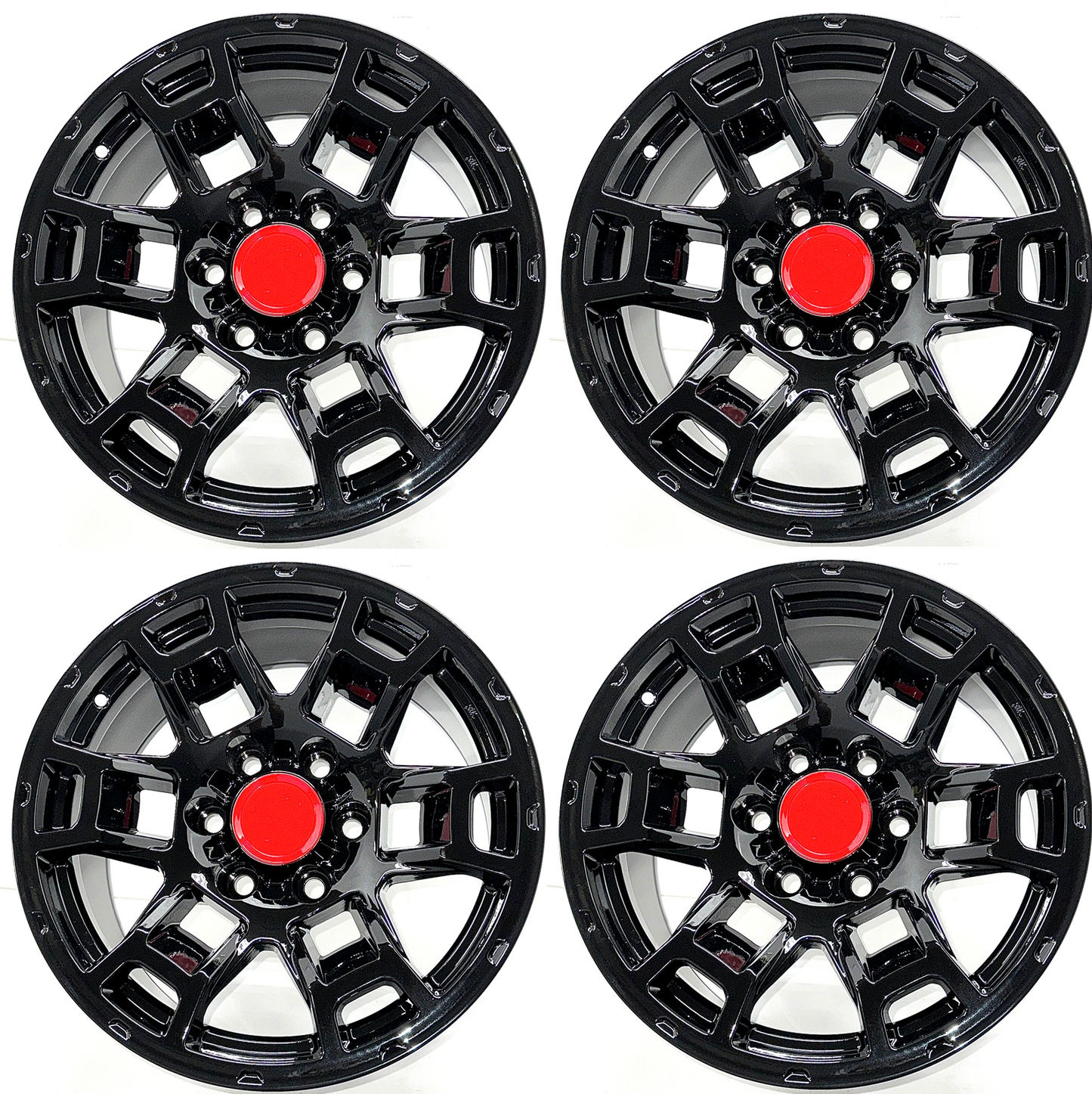 17" TR005 GLOSS Wheels Rims for TOYOTA TRD JEEP RAM GMC CHEVY FORD INFINITI LEXUS