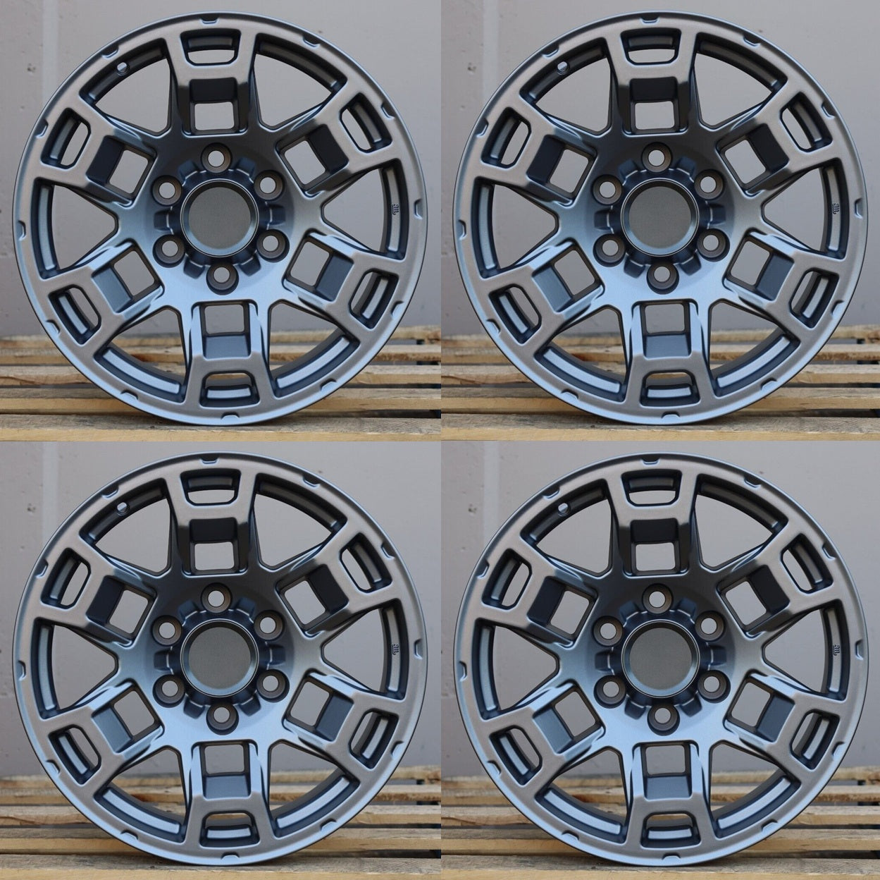 17" TR005 GUNMETAL Wheels Rims for TOYOTA TRD JEEP RAM GMC CHEVY FORD INFINITI LEXUS