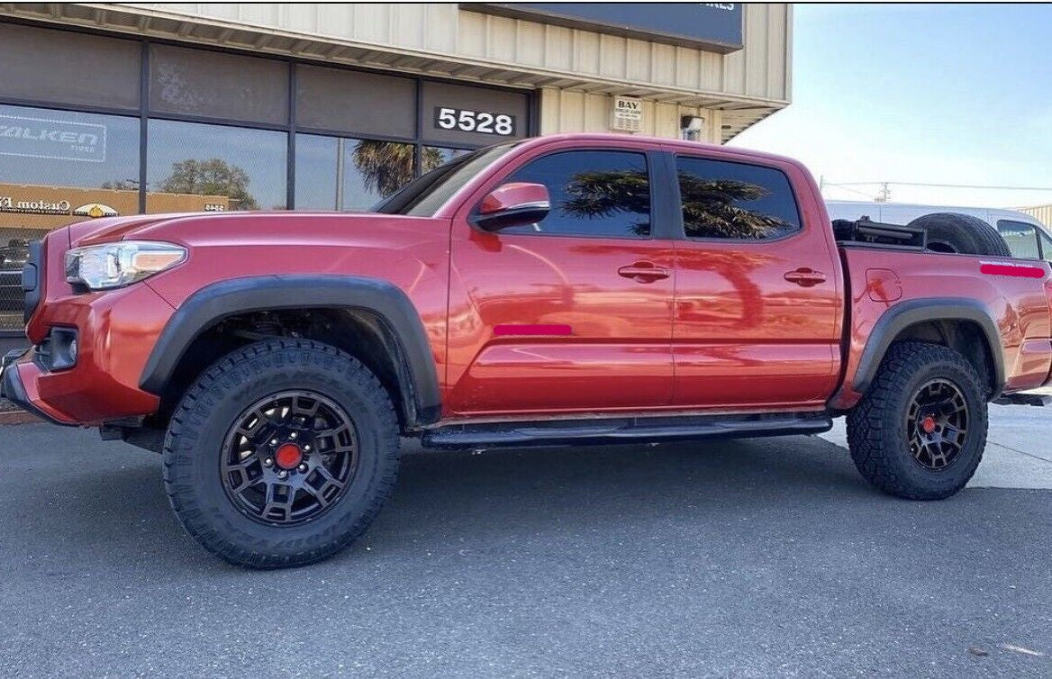 17" TR005 BLACK Wheels Rims for TOYOTA TRD JEEP RAM GMC CHEVY FORD INFINITI LEXUS