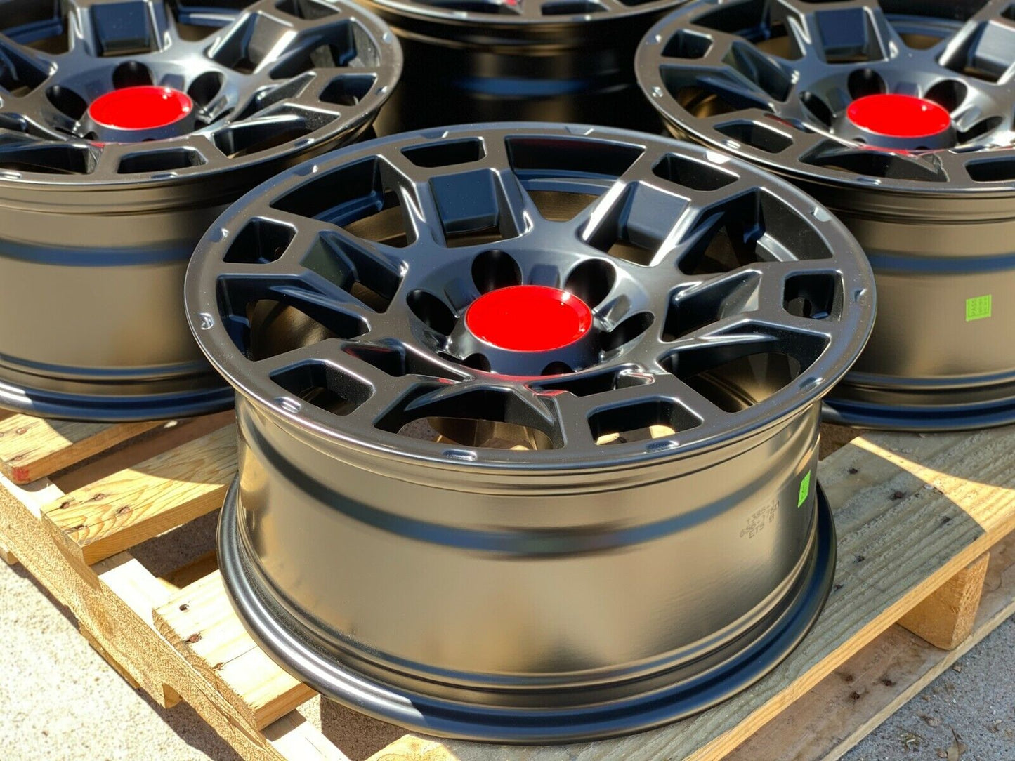 17" TR005 BLACK Wheels Rims for TOYOTA TRD JEEP RAM GMC CHEVY FORD INFINITI LEXUS