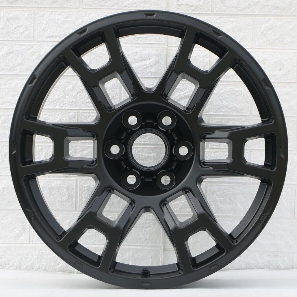 17" TR005 BLACK Wheels Rims for TOYOTA TRD JEEP RAM GMC CHEVY FORD INFINITI LEXUS