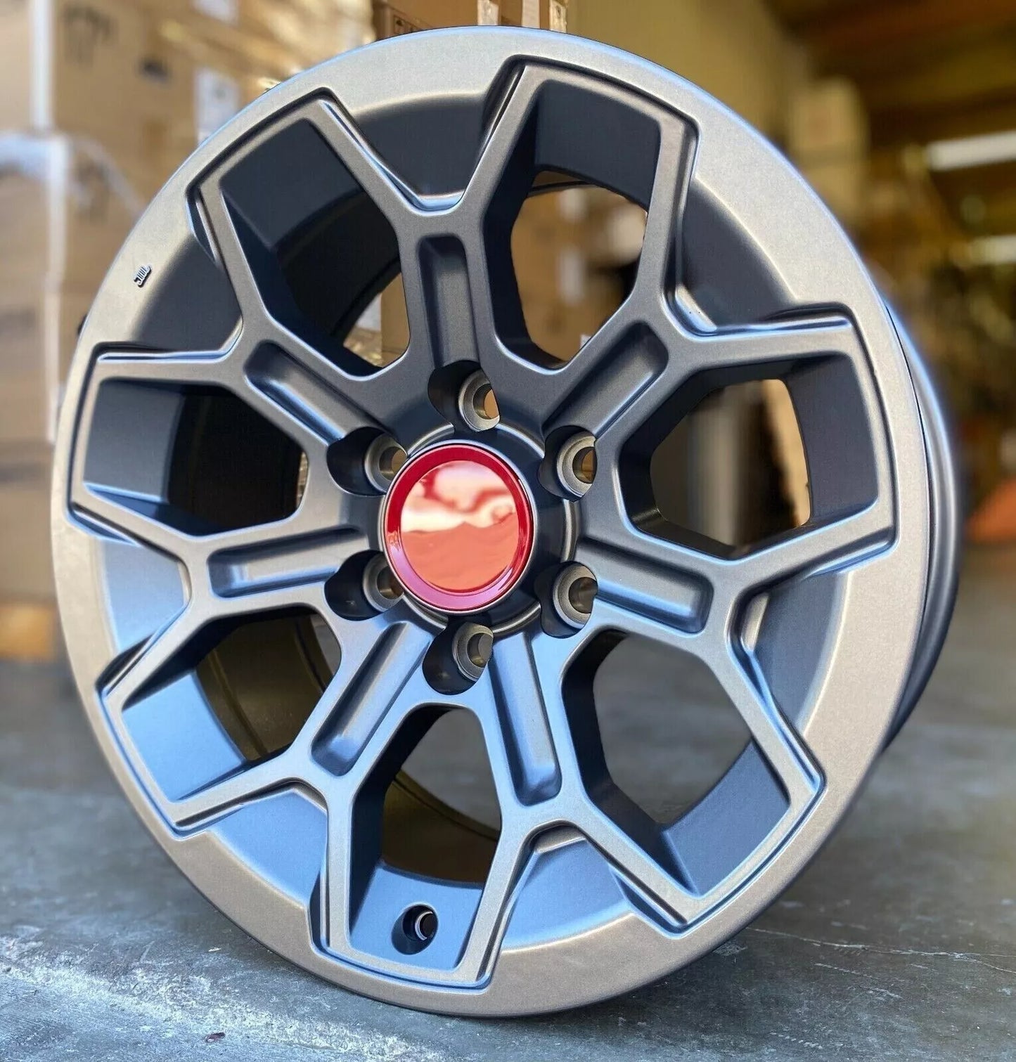 17" GUNMETAL Wheels Rims TR008 for TOYOTA TRD TACOMA TUNDRA FJ CRUISER 4RUNNER SEQUOIA