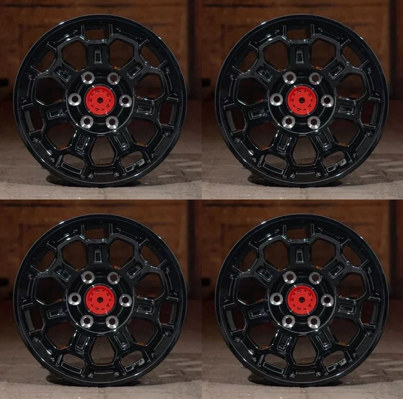 17" GLOSS BLACK Wheels Rims TR009 for TOYOTA TRD TACOMA TUNDRA FJ CRUISER 4RUNNER SEQUOIA
