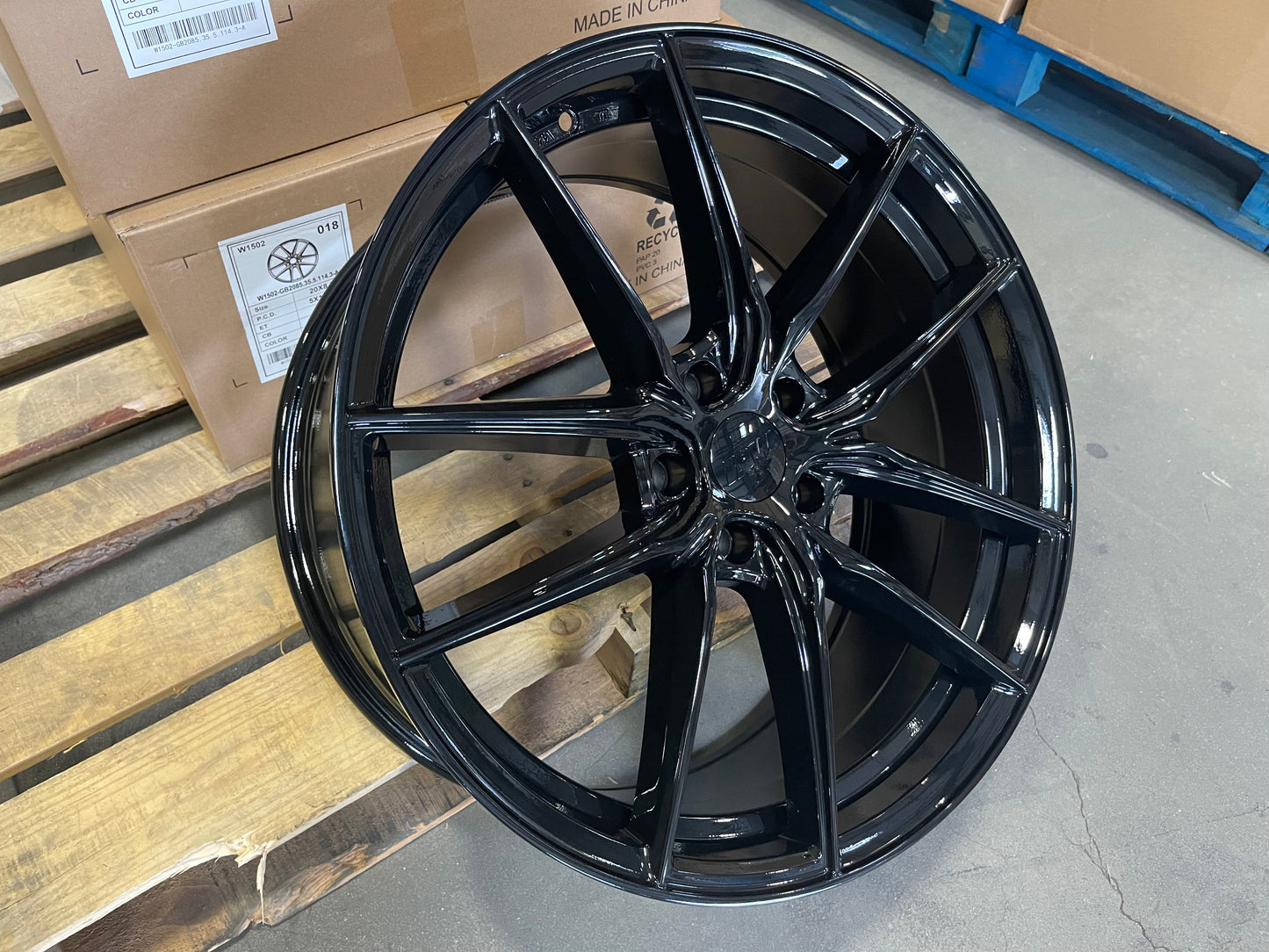 20" W1502 Wheels Rims for HONDA ACURA LEXUS TOYOTA NISSAN INFINITI TESLA MODEL 3 + Y 5x114.3 (GB)