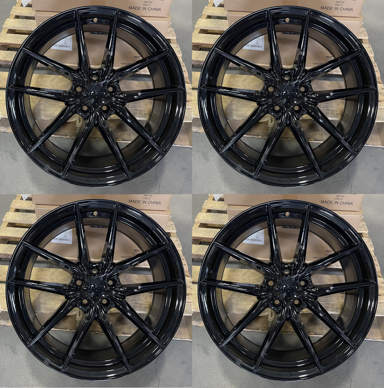 20" W1502 Wheels Rims for HONDA ACURA LEXUS TOYOTA NISSAN INFINITI TESLA MODEL 3 + Y 5x114.3 (GB)