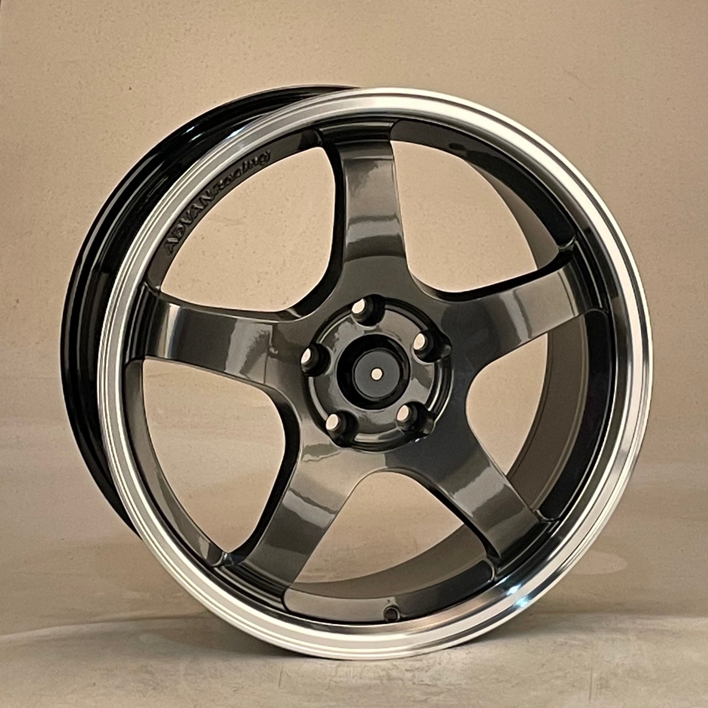 19" HBML1547 HYPER BLACK Wheels Rims for HONDA TOYOTA NISSAN TESLA CIVIC ACCORD JDM TUNER