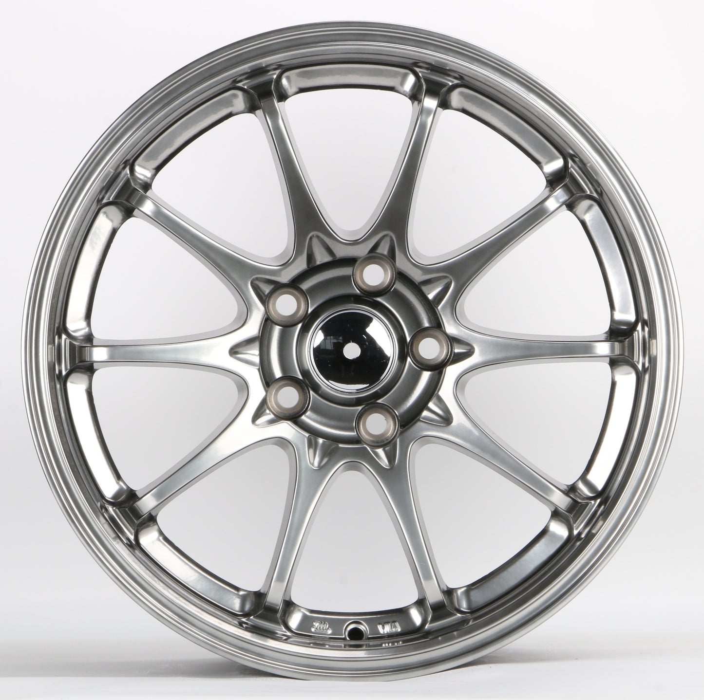17" HB1549 HYPER BLACK Wheels Rims for HONDA TOYOTA NISSAN JDM TUNER