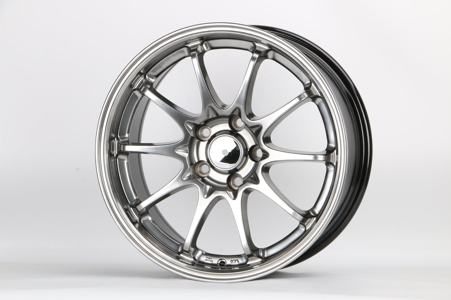17" HB1549 HYPER BLACK Wheels Rims for HONDA TOYOTA NISSAN JDM TUNER
