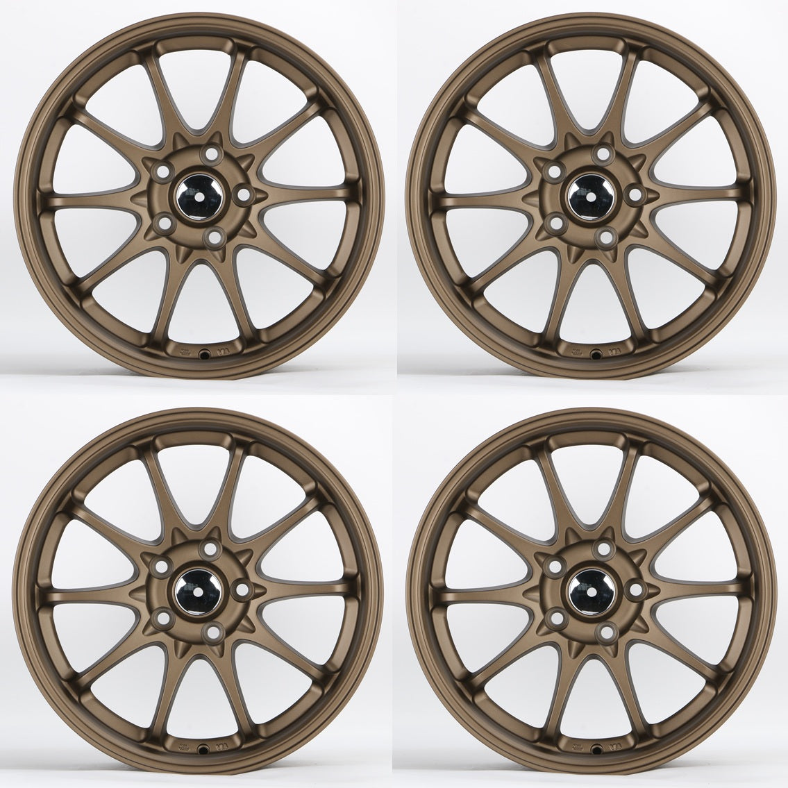 18" BZ1549 BRONZE Wheels Rims for HONDA TOYOTA NISSAN TESLA JDM TUNER