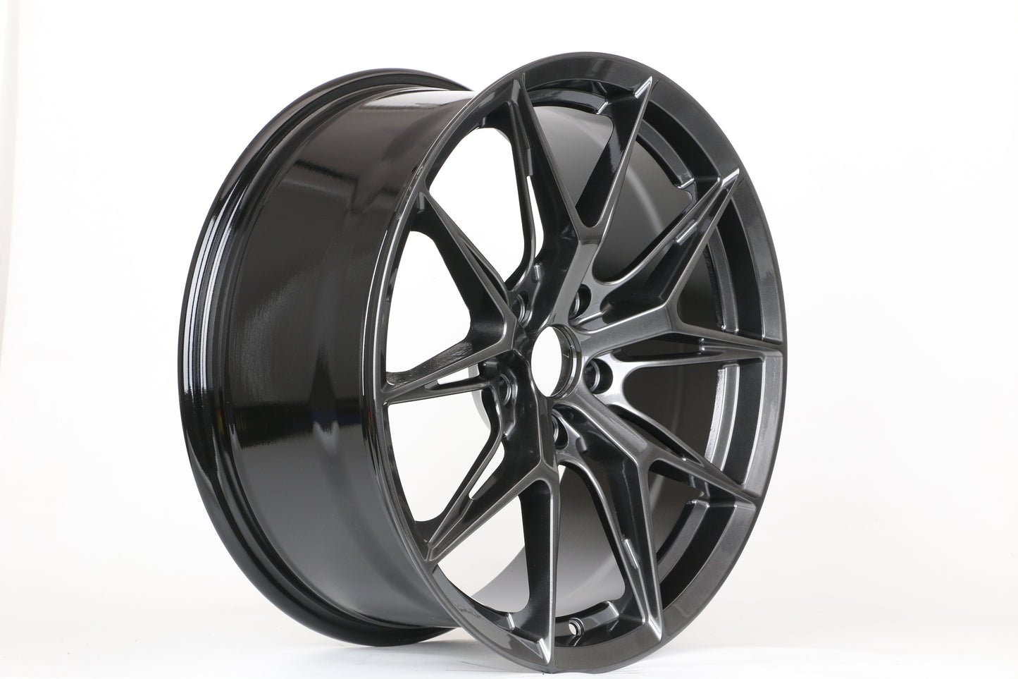 18" HB538 Wheels HYPER BLACK Rims for HONDA ACURA TOYOTA LEXUS JDM TUNER 5x114.3