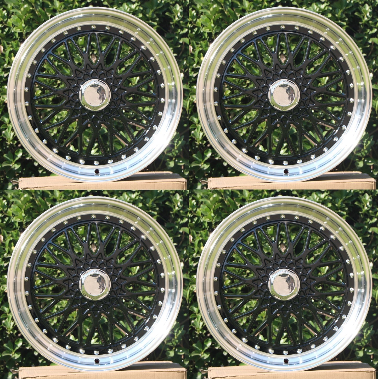 19" Wheels Rims W881 for MERCEDES BENZ BMW HONDA ACURA LEXUS TOYOTA NISSAN INFINITI TESLA BBS RS STYLE 5x113 / 5x120