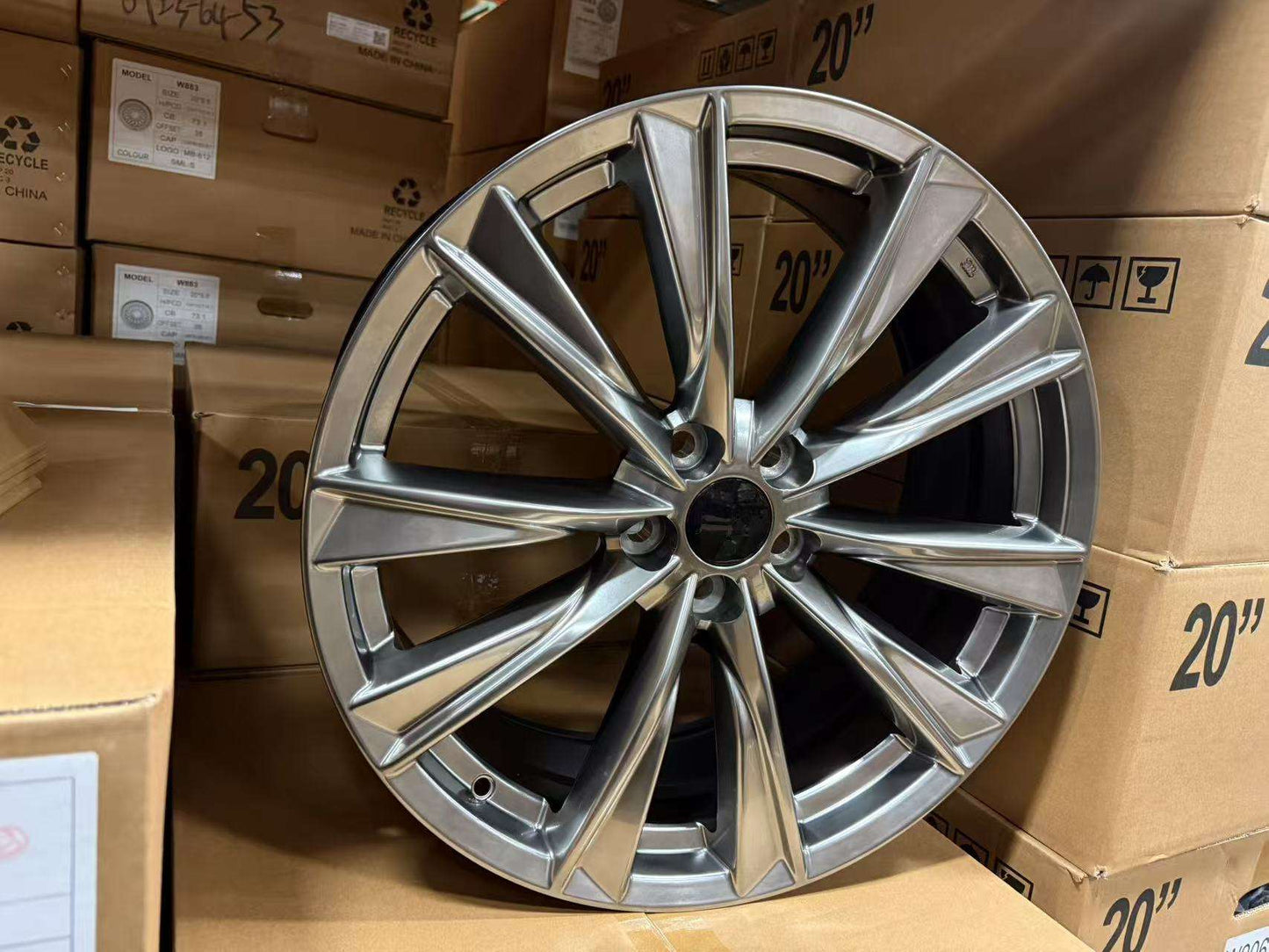 20" HYPER BLACK Wheels Rims L206 for LEXUS TOYOTA ES300 ES350 GS300 IS250 IS350 RAV4 SIENNA