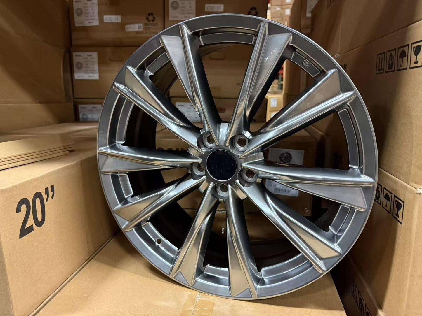 20" HYPER BLACK Wheels Rims L206 for LEXUS TOYOTA ES300 ES350 GS300 IS250 IS350 RAV4 SIENNA
