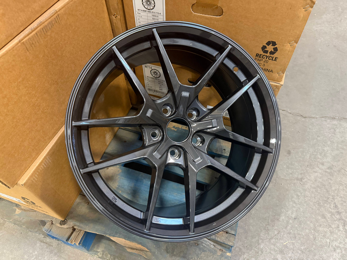 18" GUNMETAL Wheels Rims H301 for HONDA ACURA LEXUS TOYOTA NISSAN INFINITI ACCORD CIVIC TYPE S R 5x114.3 FLOW FORMING