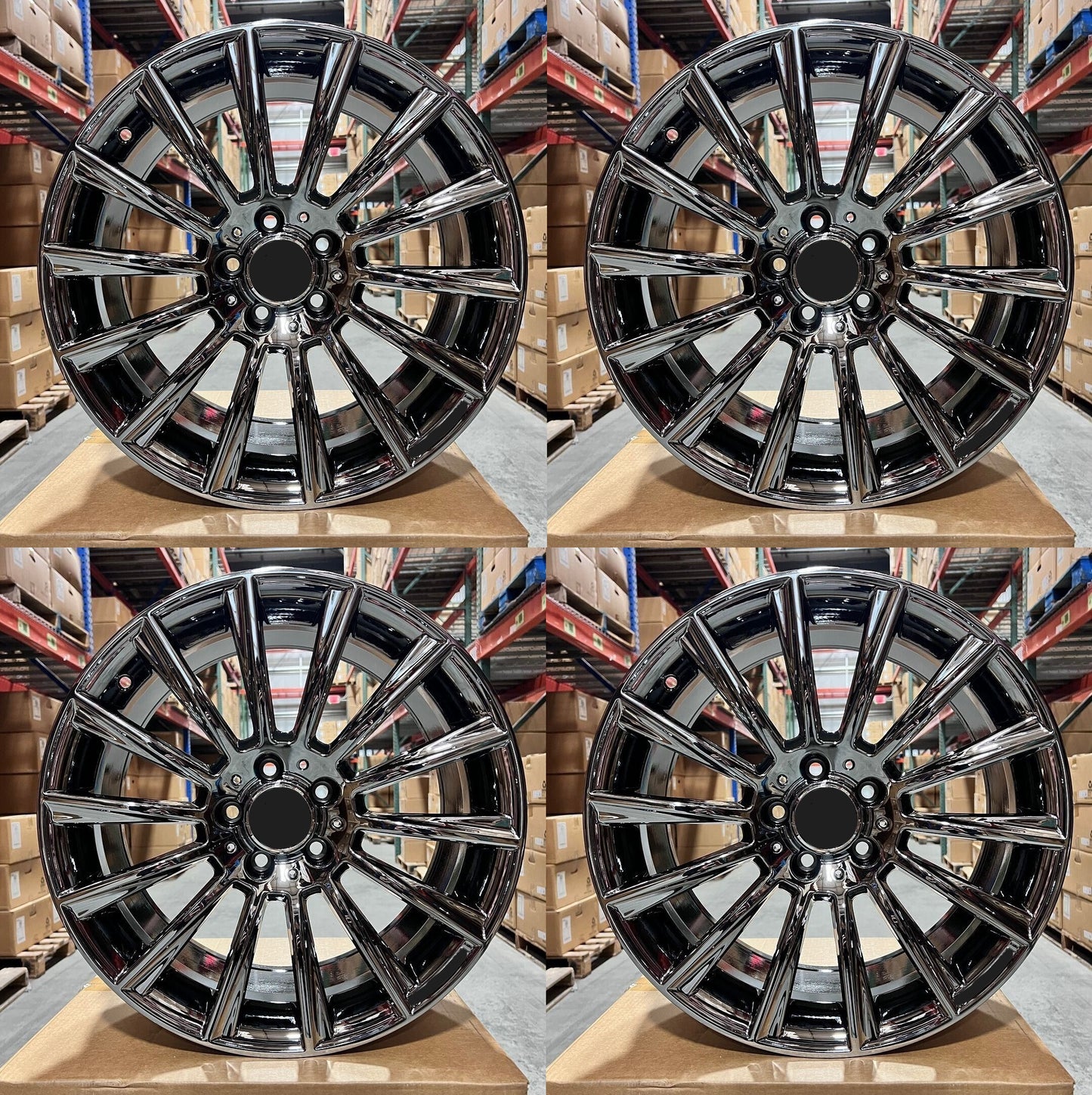 18" BLACK CHROME Wheels Rims MB813 for MERCEDES BENZ A C E S CL CLA CLK SL SLK GLA GLB