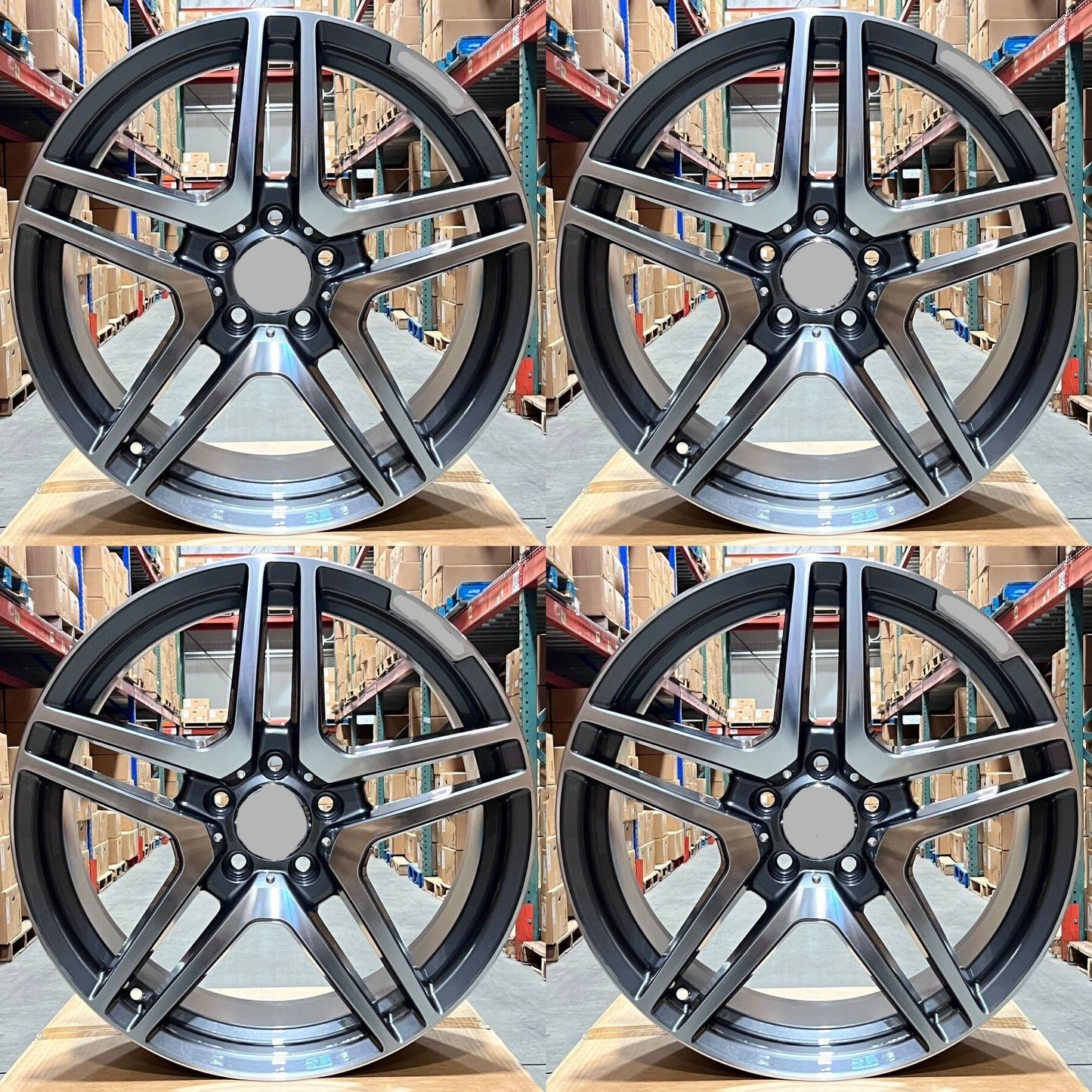 20" Wheels Rims MB815 for MERCEDES BENZ A C E S CL SL GLA GLB GL GLE GLS ML R SLK CLK CLS (GMF)
