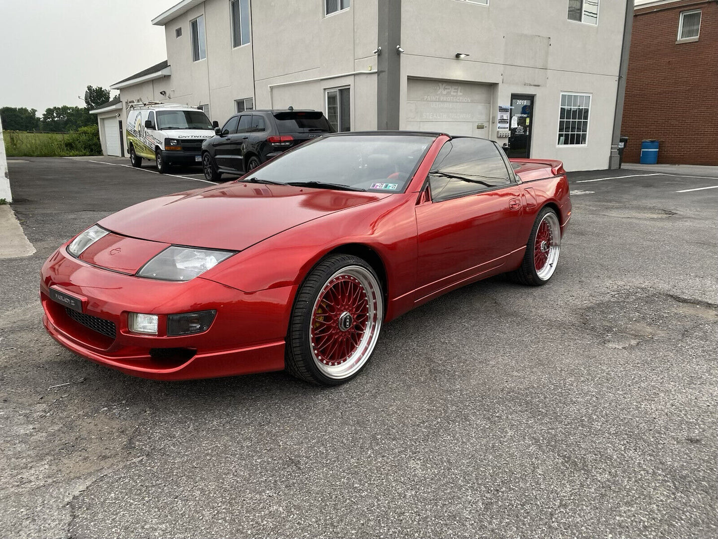 20" Wheels RED Rims W883 for BMW HONDA ACURA LEXUS TOYOTA NISSAN INFINITI TESLA BBS RS STYLE 5x114 / 5x120