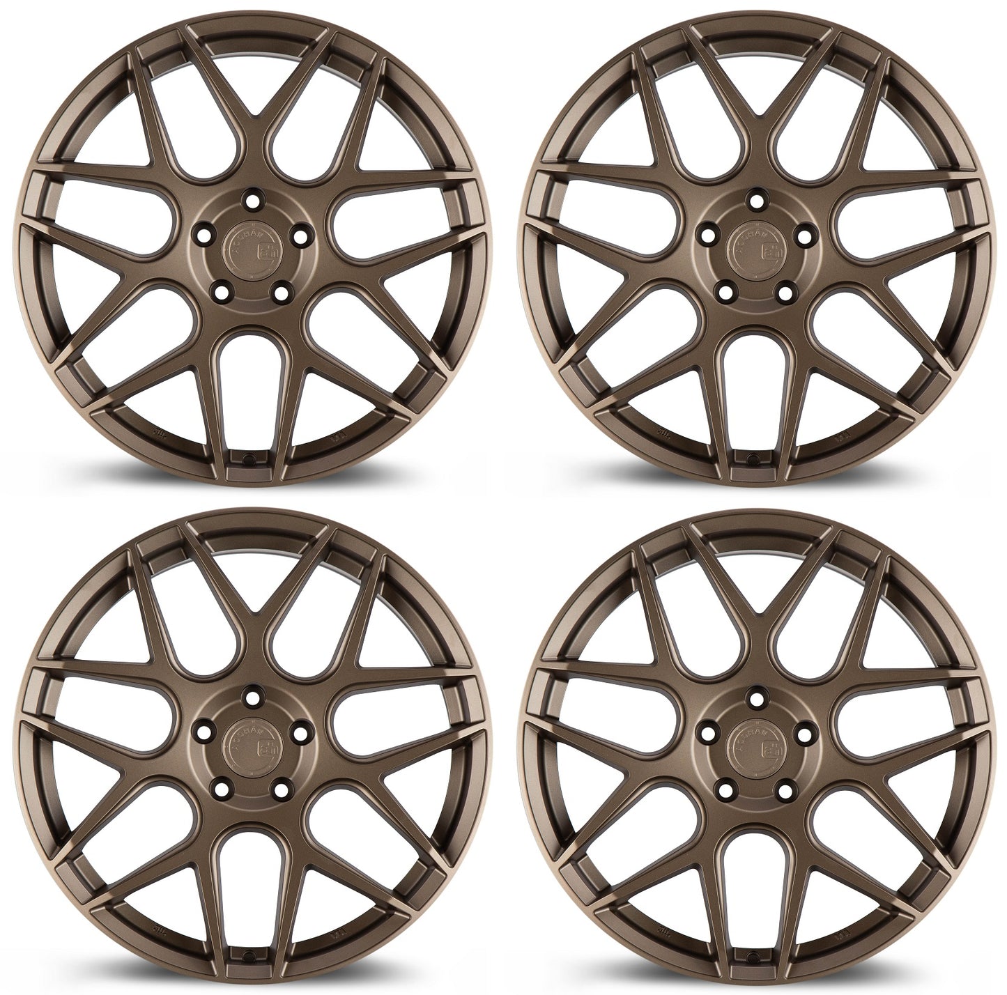 20" AODHAN AFF2 Wheels FLOW FORM Rims for HONDA ACURA LEXUS TOYOTA NISSAN INFINITI TESLA 5x114.3 (Bronze)