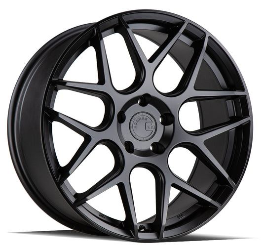 19" AODHAN AFF2 Wheels FLOW FORM Rims for HONDA ACURA LEXUS TOYOTA NISSAN INFINITI TESLA 5x114.3 (Black)