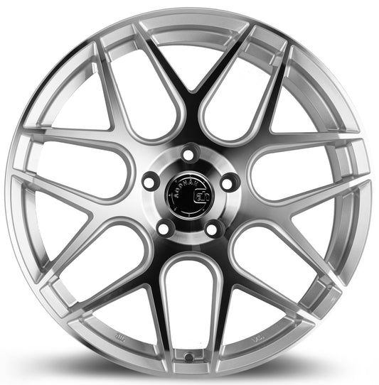 20" AODHAN AFF2 Wheels Rims for HONDA ACURA LEXUS TOYOTA NISSAN INFINITI TESLA 5x114.3 (SILVER)