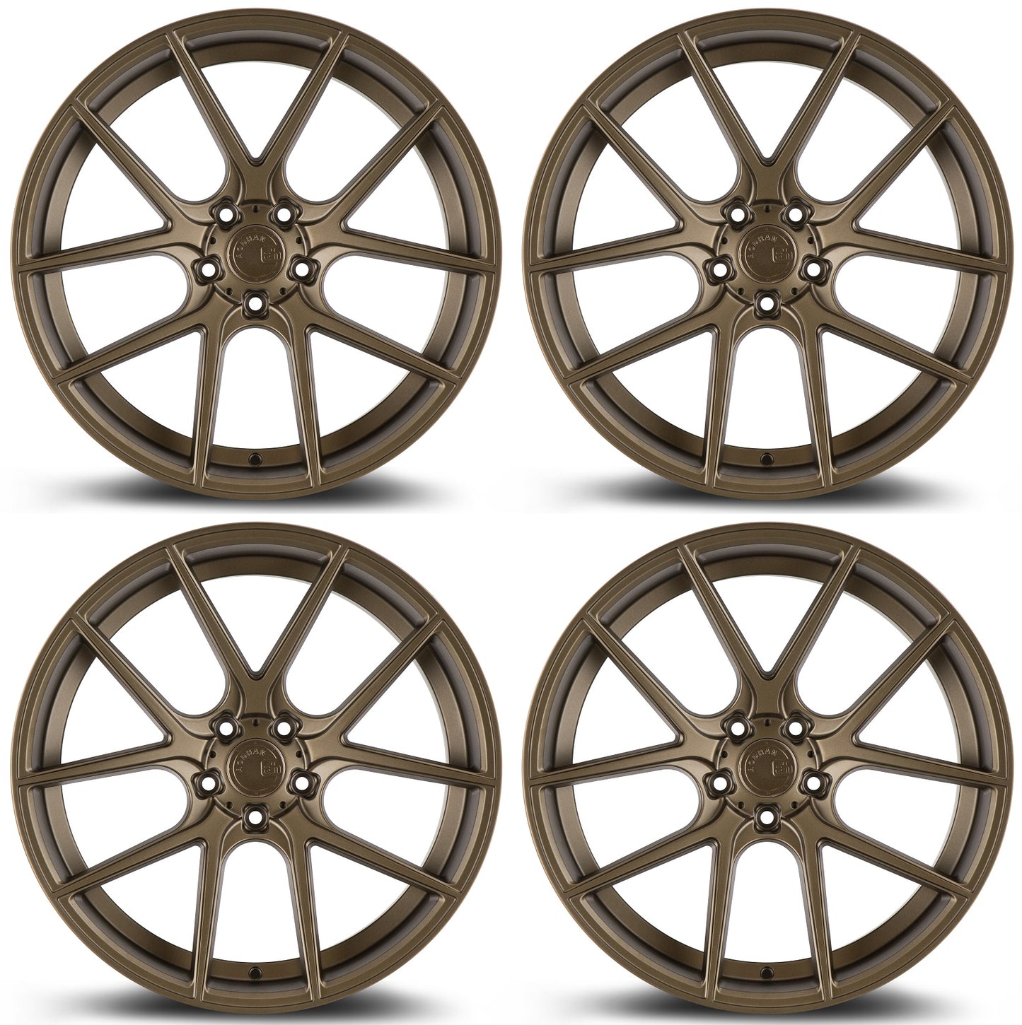 20" AODHAN AFF3 Wheels FLOW FORM Rims for BMW TESLA MODEL S 3 X Y HONDA ACURA INFINITI NISSAN LEXUS TOYOTA (Bronze)