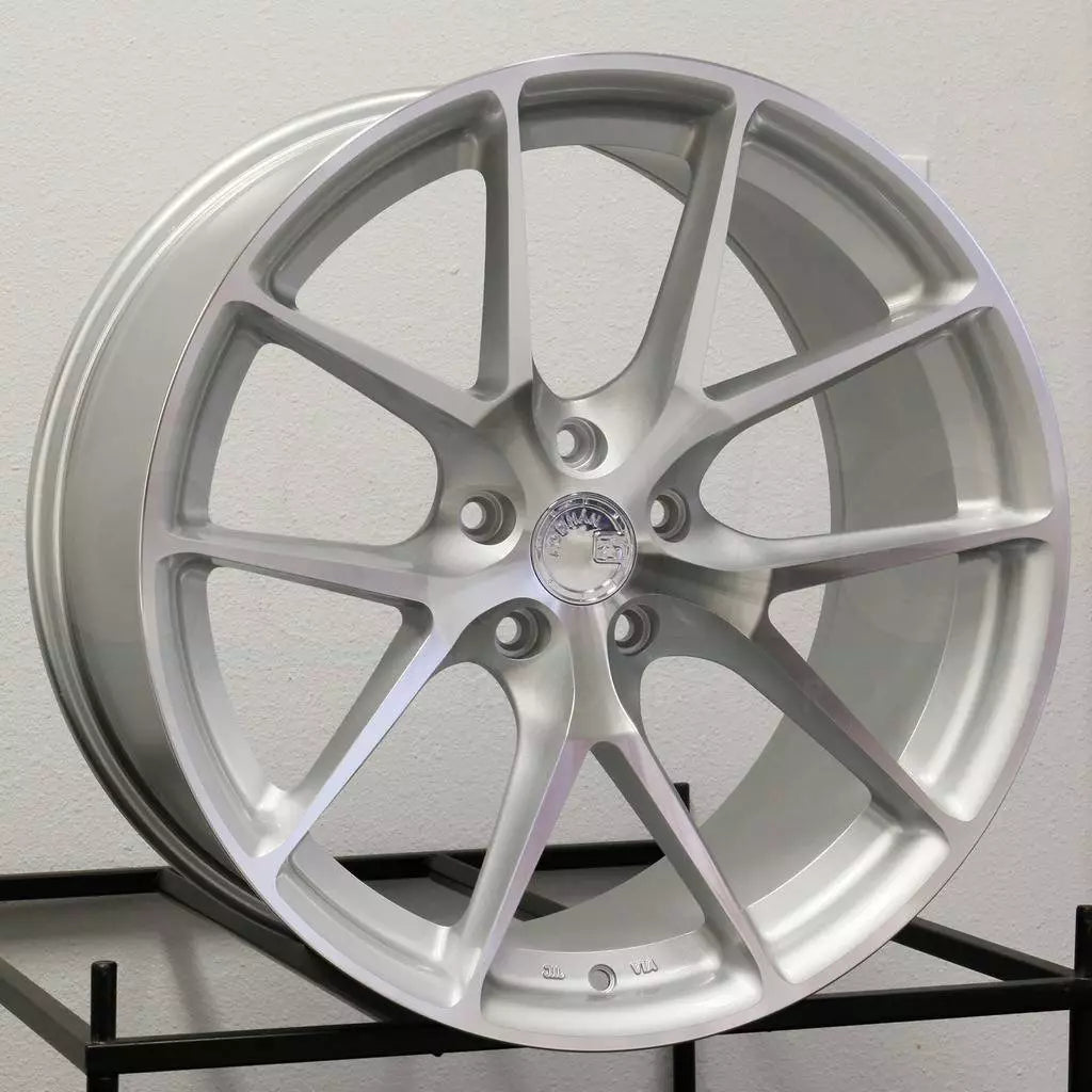 19" AODHAN AFF7 SILVER Wheels FLOW FORM Rims for BENZ BMW AUDI VW HONDA TOYOTA TESLA S 3 X Y