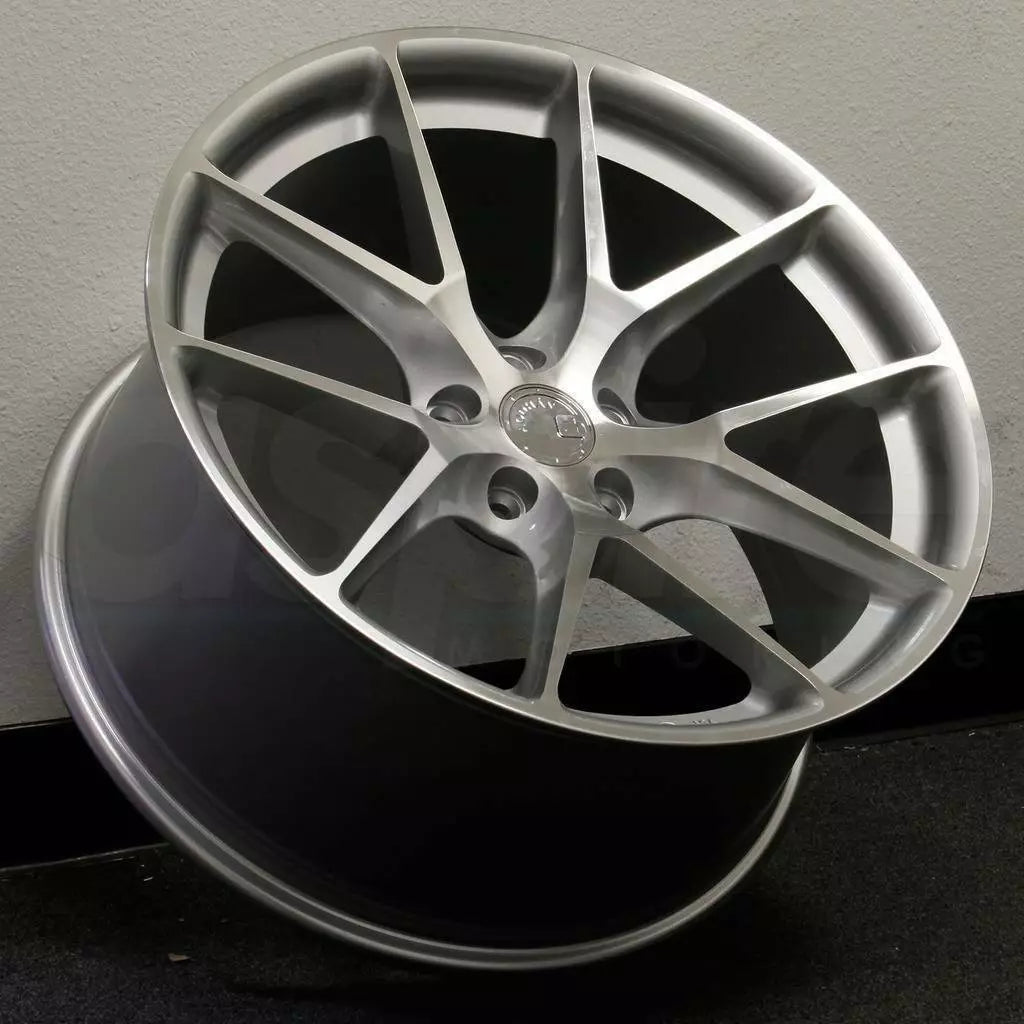 19" AODHAN AFF7 SILVER Wheels FLOW FORM Rims for BENZ BMW AUDI VW HONDA TOYOTA TESLA S 3 X Y