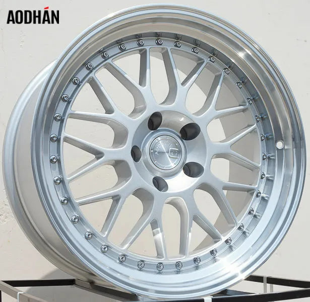 18" AODHAN AH02 Wheels Rims for HONDA ACURA LEXUS TOYOTA NISSAN INFINITI TESLA 5x114.3 (SILVER)