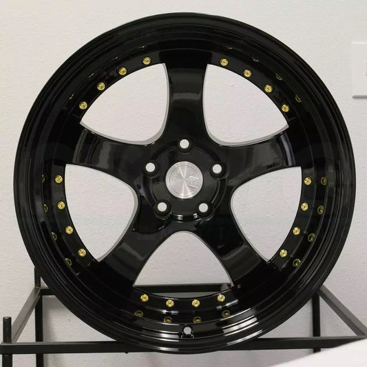 19" AODHAN AH03 GLOSS BLACK Wheels Rims for HONDA ACURA TESLA LEXUS TOYOTA