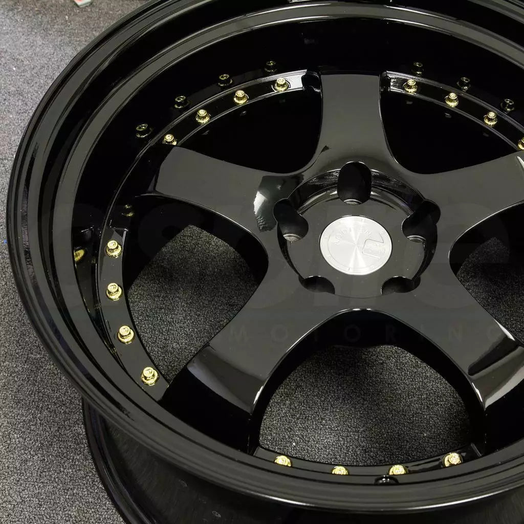18" AODHAN AH03 GLOSS BLACK Wheels Rims for HONDA ACURA TESLA LEXUS TOYOTA