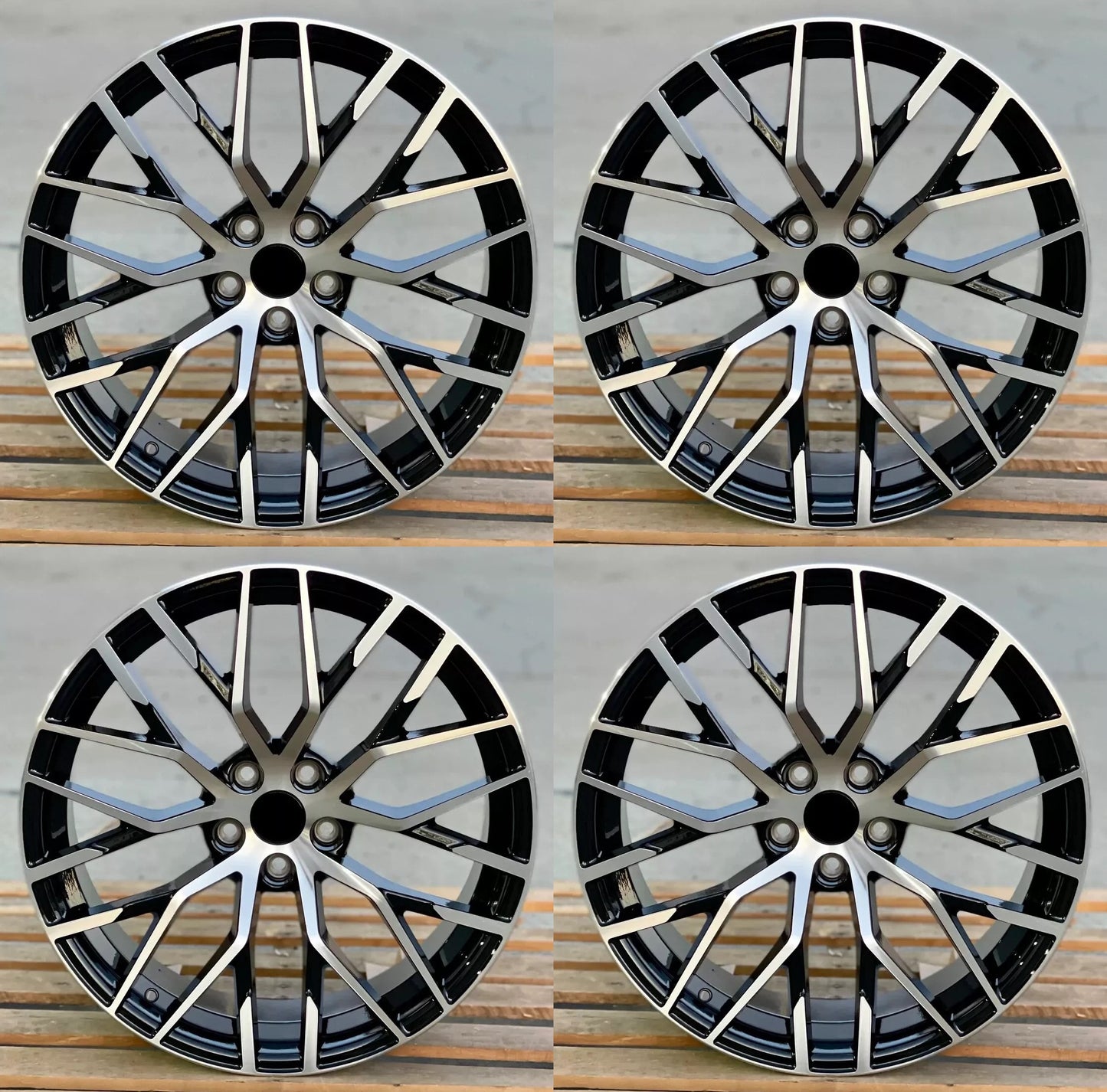 18" Wheels Rims A001 for AUDI VOLKSWAGEN VW BENZ A3 A4 A5 A6 A7 A8 Q3 Q5 RS3 S3 S4 S5 S6 S7 S8 TT (BMF)