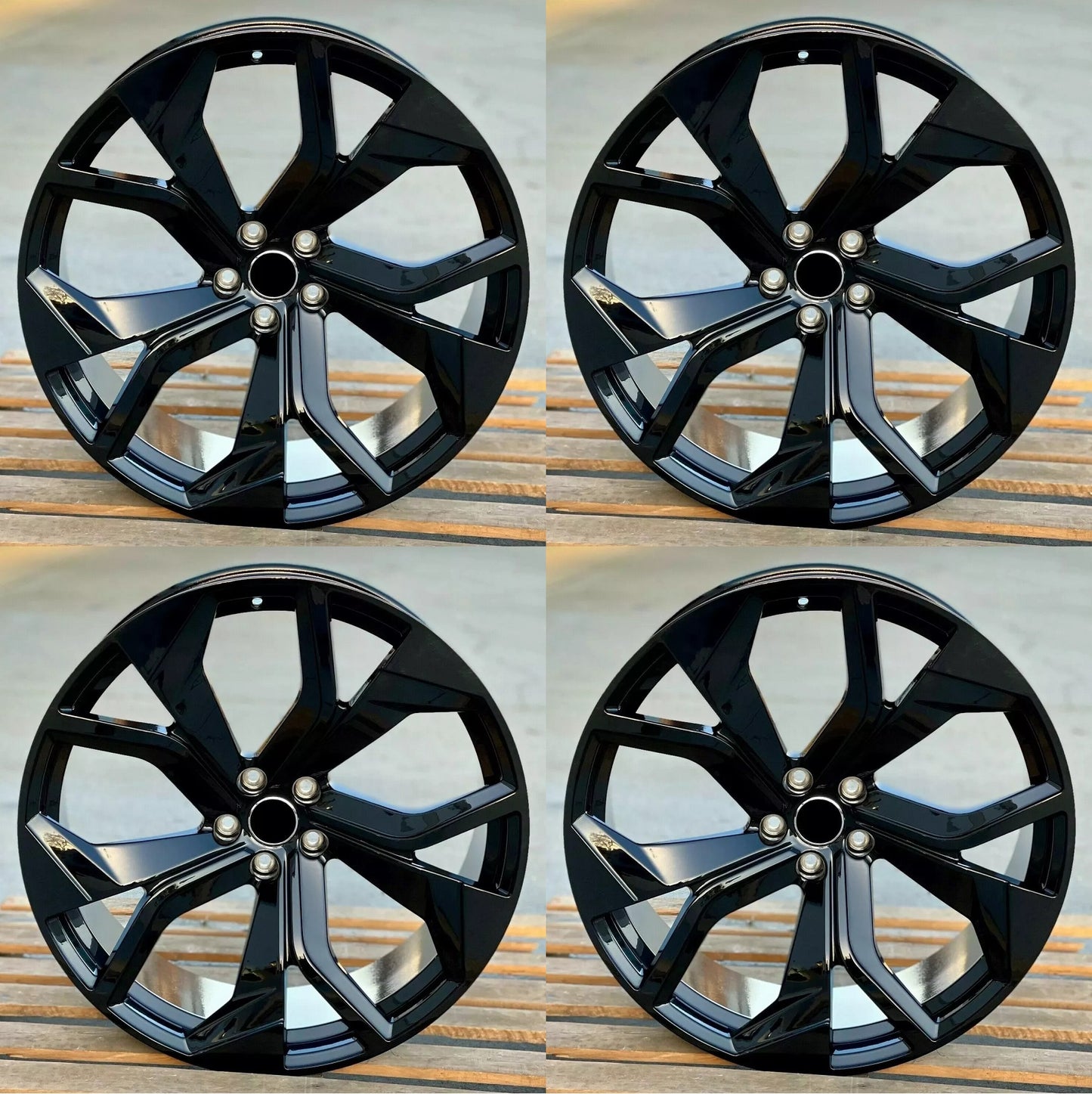 22" Wheels Rims A013 for AUDI VOLKSWAGEN VW BENZ A7 A8 Q3 Q5 Q7 RS3 RS5 S7 S8 SQ5 ATLAS TIGUAN (GB)