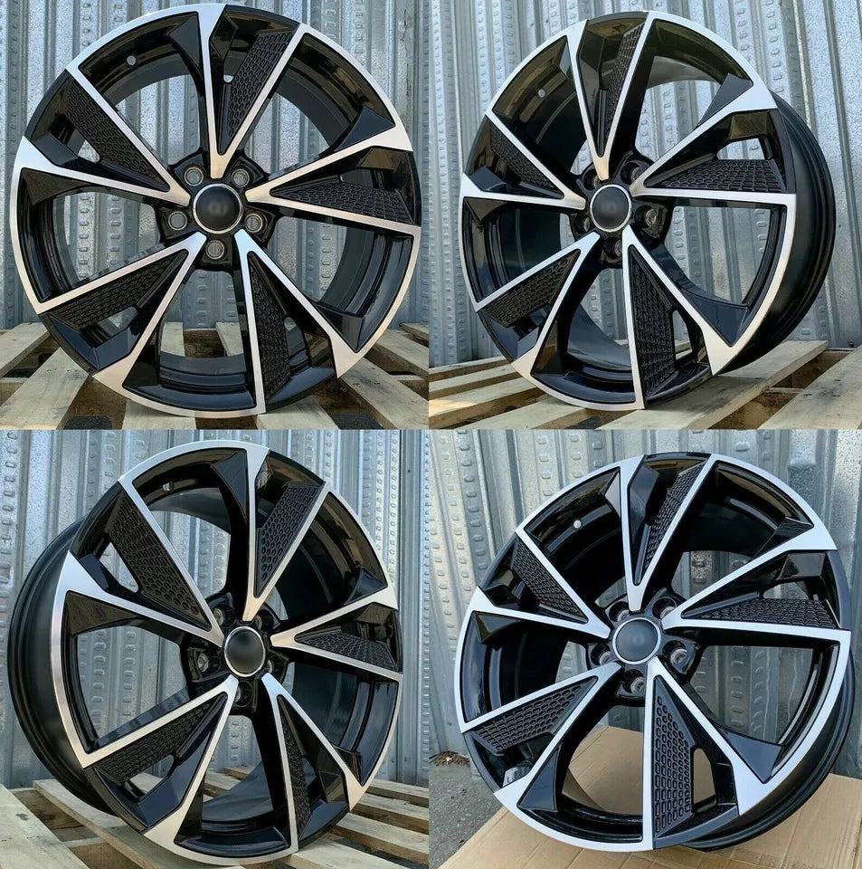 18" Wheels Rims A014 for AUDI VOLKSWAGEN VW BENZ A3 A4 A5 A6 A7 A8 Q3 Q5 RS3 S3 S4 S5 S6 S7 S8 TT (BMF)