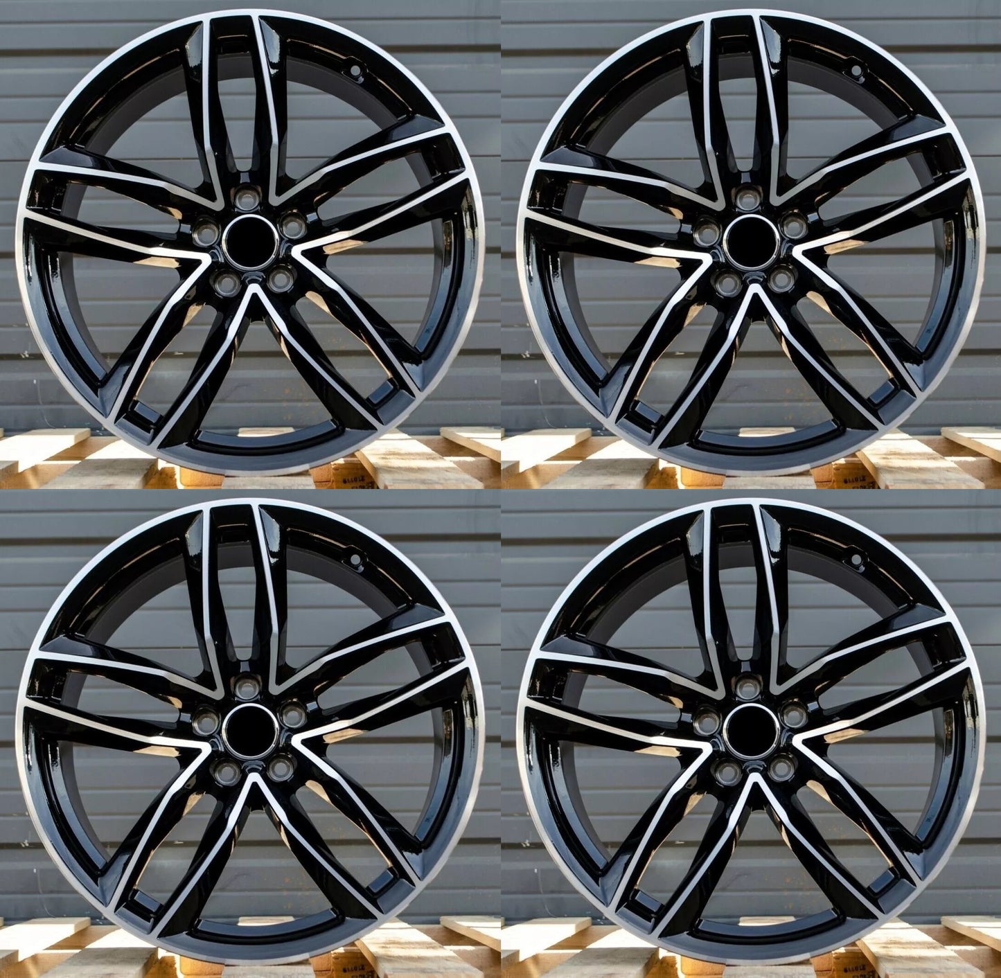 19" Wheels Rims A003 for AUDI VOLKSWAGEN VW BENZ A3 A4 A5 A6 A7 A8 Q3 Q5 RS3 S3 S4 S5 S6 S7 S8 TT (BMF)