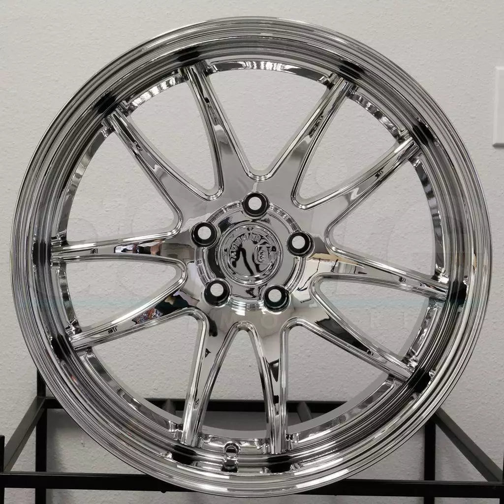 18" AODHAN DS02 VACUUM CHROME Wheels Rims for HONDA TOYOTA NISSAN TESLA 5x114