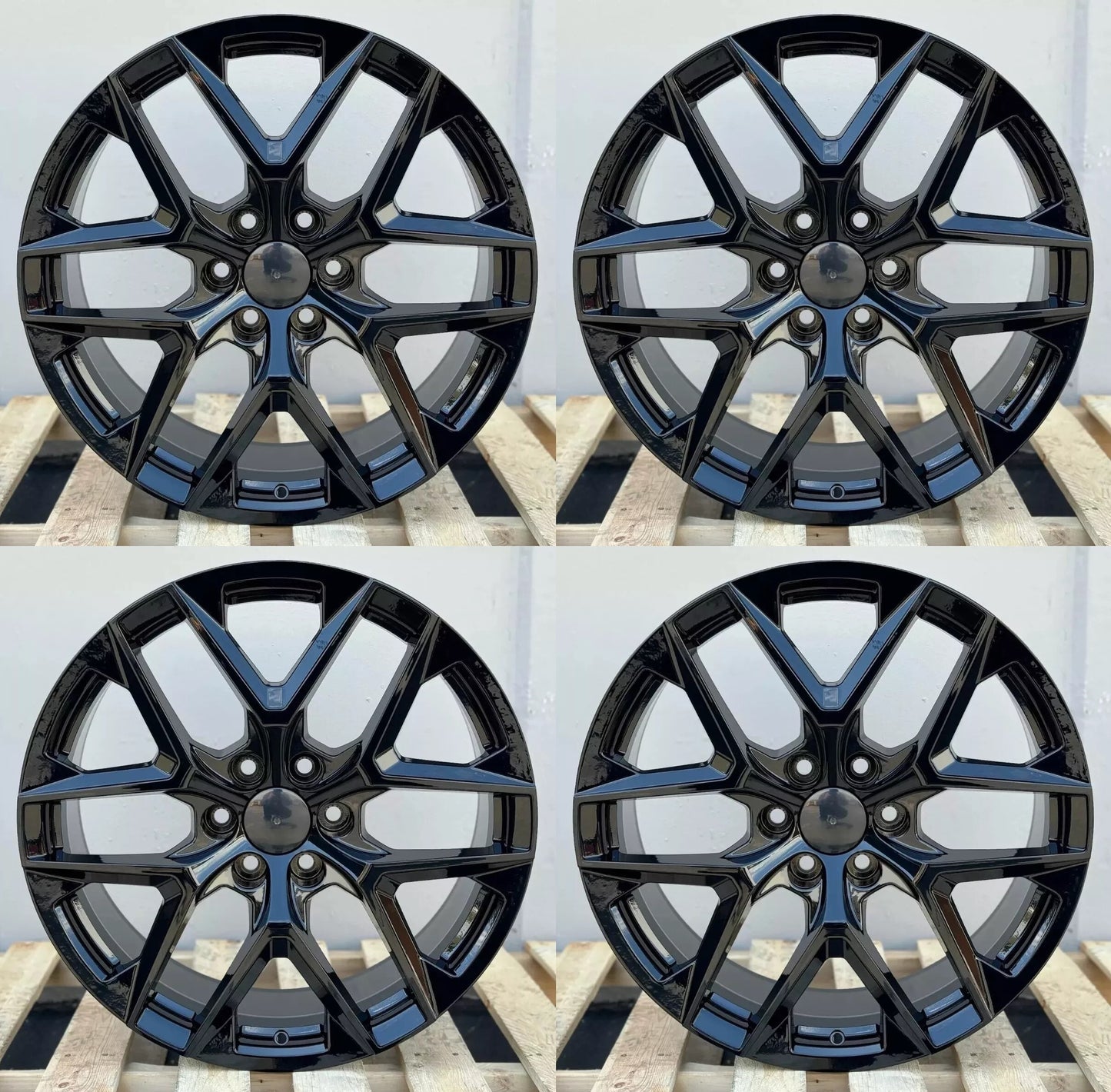 22" G008 Wheels Rims for CHEVY GMC AVALANCHE BLAZER EXPRESS SURBURBAN TAHOE SAVANA SIERRA 1500 YUKON XL 6x139 78.1 (GB)