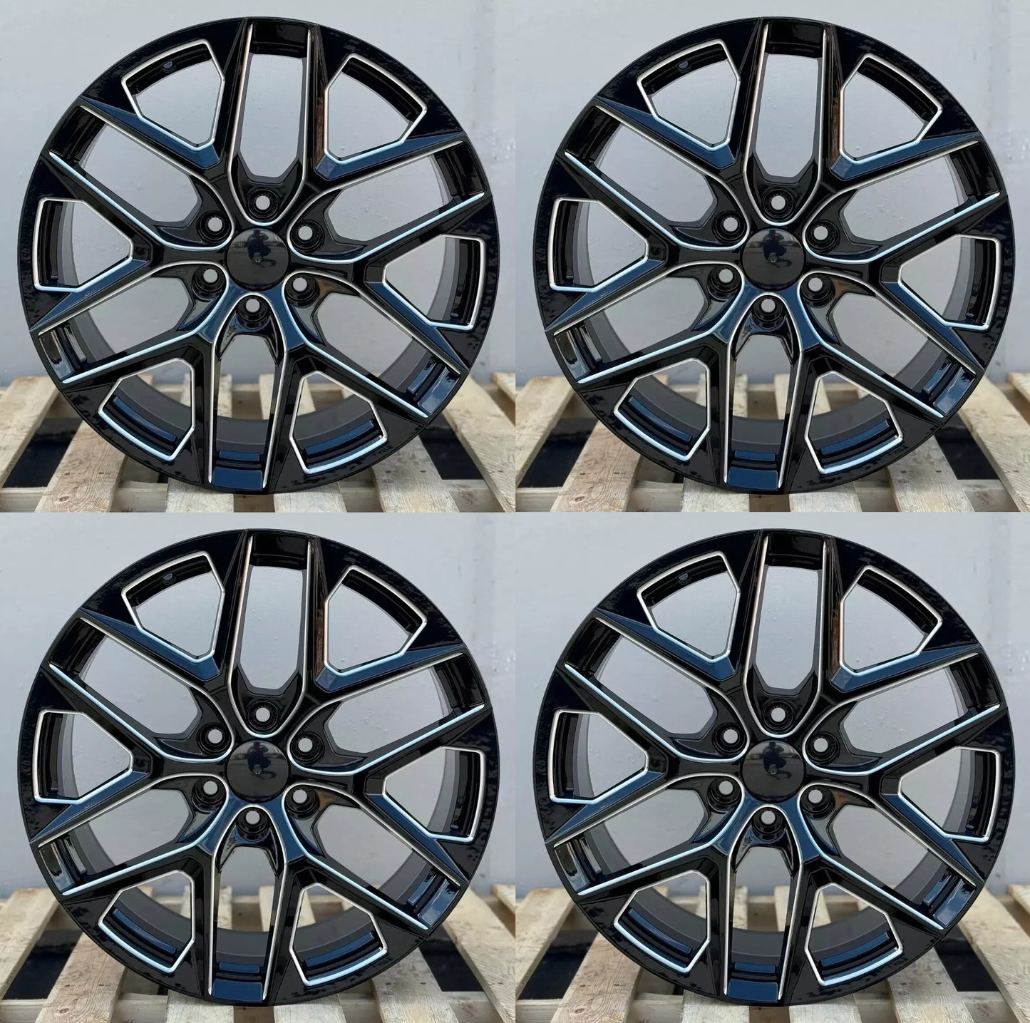 22" G008 Wheels Rims for CHEVY GMC AVALANCHE BLAZER EXPRESS SURBURBAN TAHOE SAVANA SIERRA 1500 YUKON XL 6x139 78.1 (GBM)