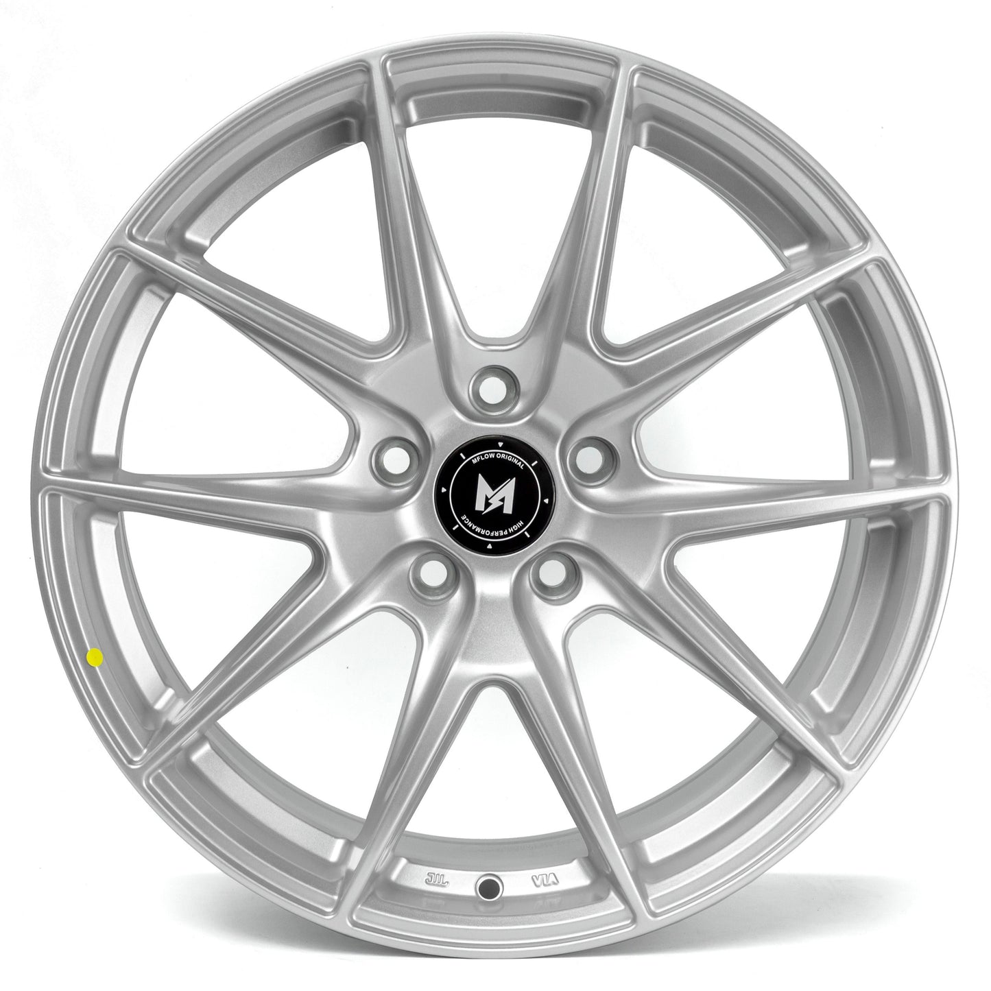 18" MFlow MFR2-HS Wheels SILVER Rims for BENZ BMW AUDI VW HONDA ACURA LEXUS INFINITI TESLA S 3 X Y