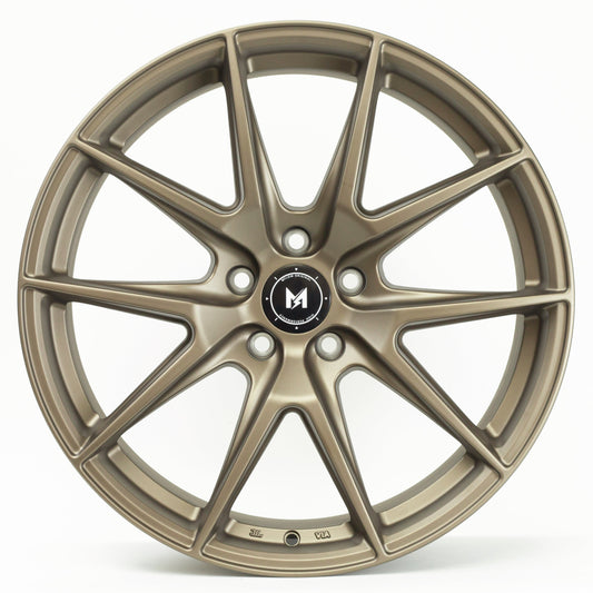 19" MFlow MFR2-BZ Wheels BRONZE Rims for BENZ BMW AUDI VW HONDA ACURA LEXUS INFINITI TESLA 3 Y