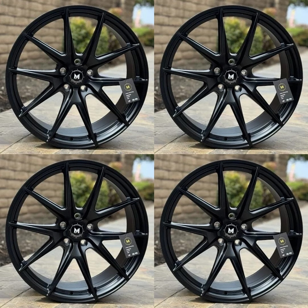 20" MFlow MFR2-MB Wheels Rims for BENZ BMW AUDI VW HONDA ACURA LEXUS INFINITI TESLA 3 Y