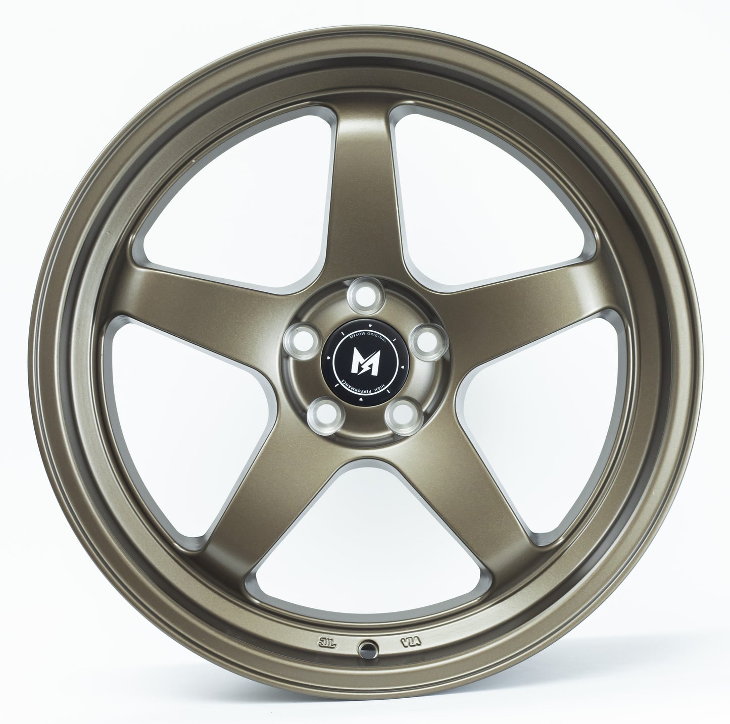 18" MFlow MFR3-BZ Wheels BRONZE Rims for BENZ BMW AUDI VW HONDA ACURA LEXUS INFINITI TESLA 3 Y 5x114