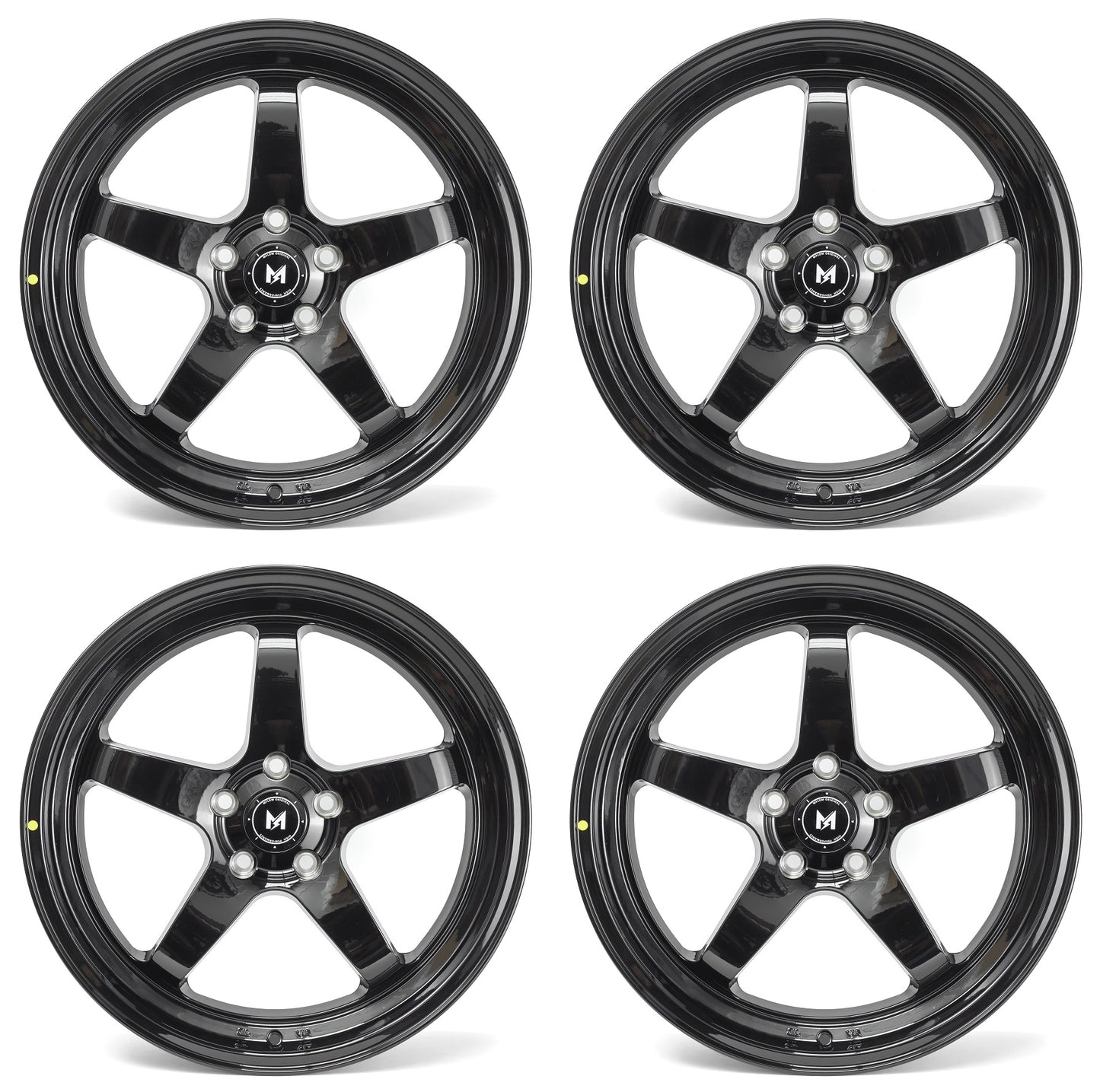 18" MFlow MFR3-GB Wheels Rims for BENZ BMW AUDI VW HONDA ACURA LEXUS INFINITI TESLA 3 Y 5x114