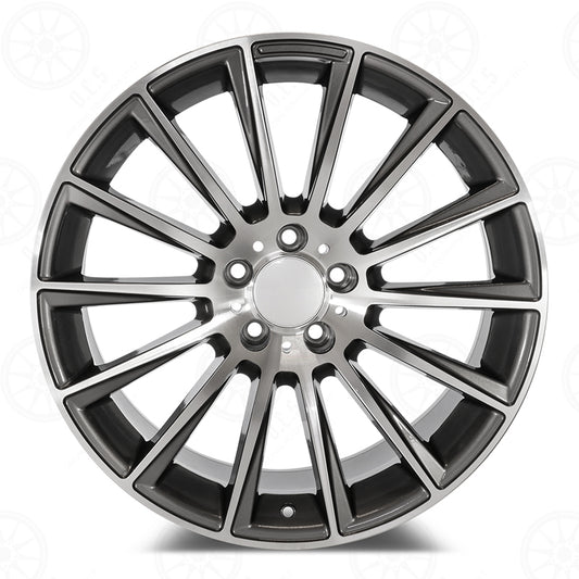 22" GUNMETAL Wheels Rims MB813 for MERCEDES BENZ AMG GLE350 GLE43 GLE53 GLE63 GLS450 GLS580 GL63