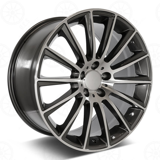 18" (1 WHEEL) MB813 Wheels Rims for MERCEDES BENZ A C E S CL CLA CLK SL SLK GLA GLB Gunmetal
