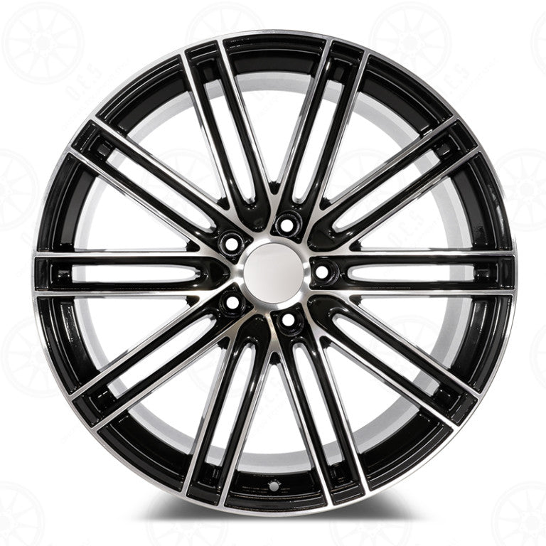 22" Wheels STAGGERED Rims P011 for PORSCHE CAYENNE PANAMERA TAYCAN S 4 4S Turbo GTS AUDI VW 5x130 (BMF)