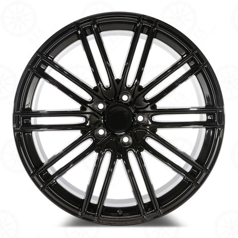 22" Wheels STAGGERED Rims P014 for PORSCHE CAYENNE PANAMERA TAYCAN S 4 4S Turbo GTS AUDI VW 5x130 (GB)