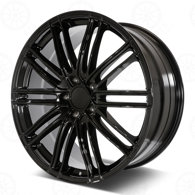 22" Wheels STAGGERED Rims P014 for PORSCHE CAYENNE PANAMERA TAYCAN S 4 4S Turbo GTS AUDI VW 5x130 (GB)