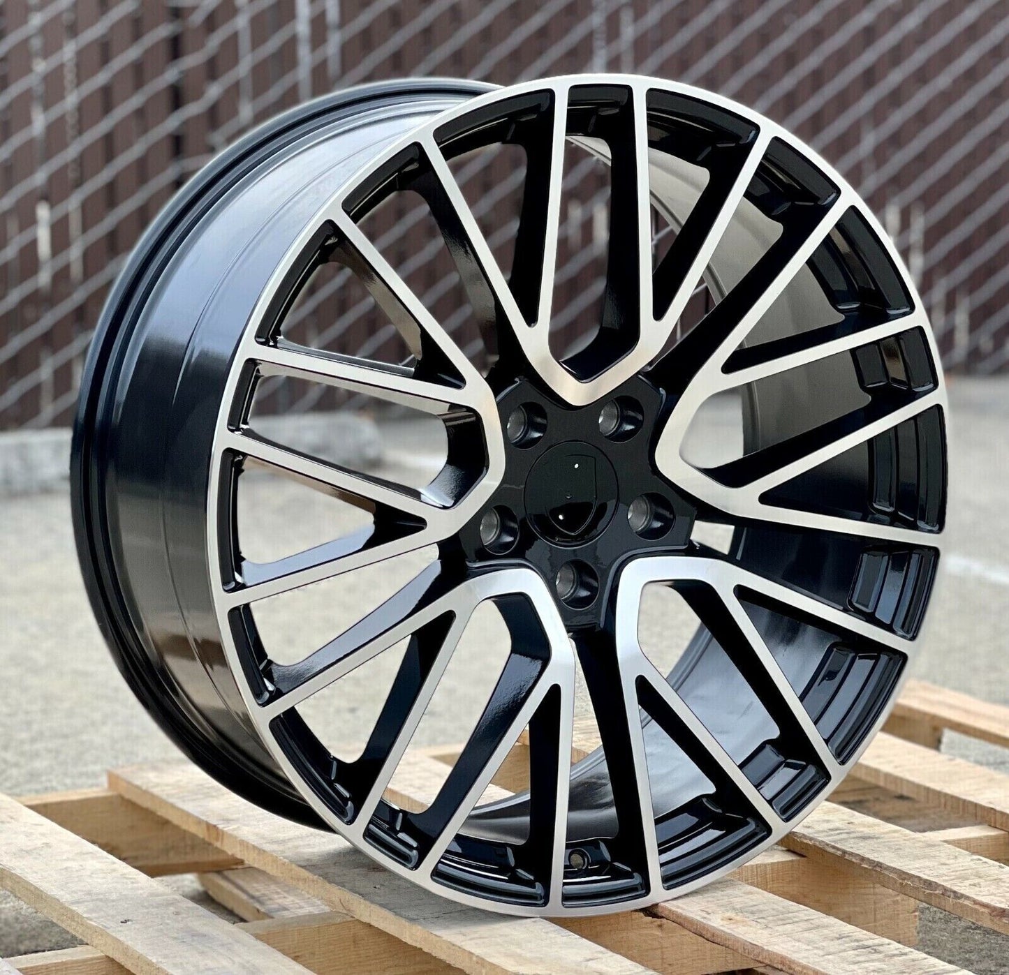 22" Wheels STAGGERED Rims P026 for PORSCHE CAYENNE PANAMERA TAYCAN S 4 4S Turbo GTS AUDI VW 5x130