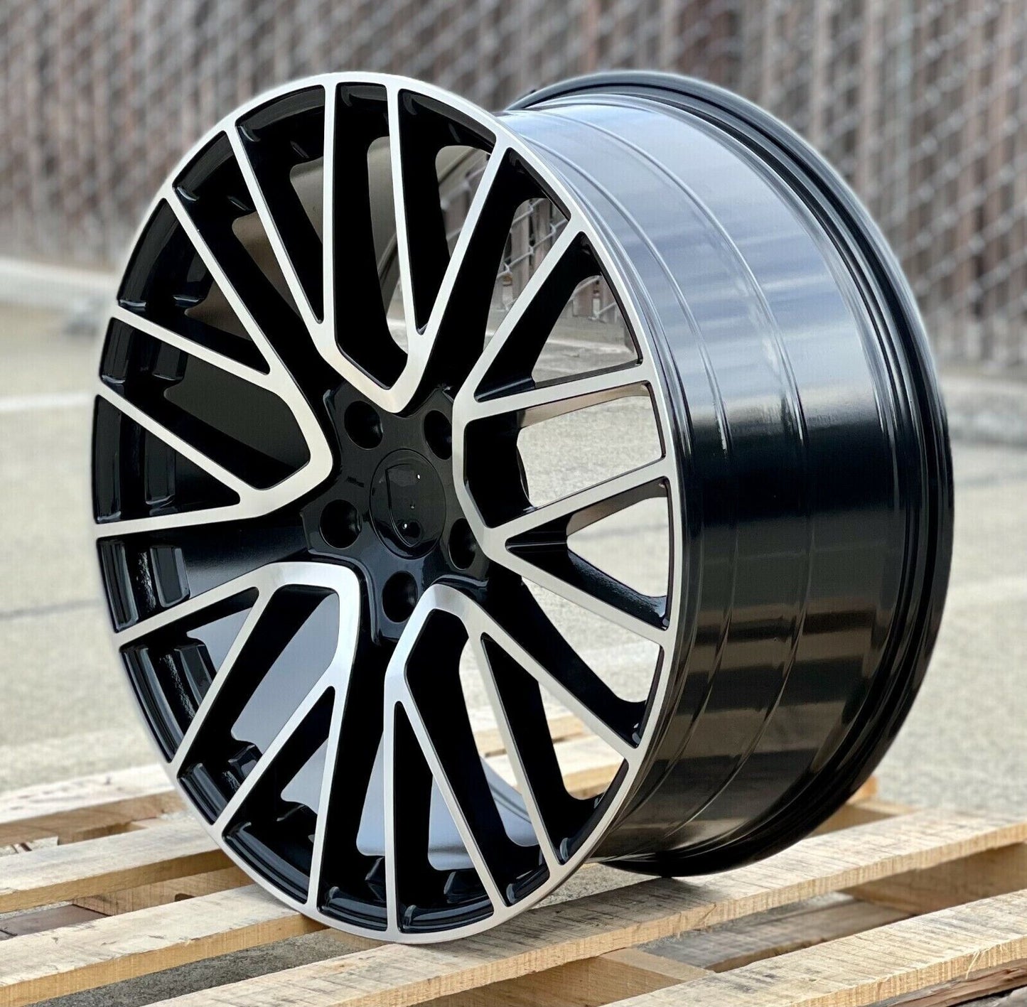 22" Wheels STAGGERED Rims P026 for PORSCHE CAYENNE PANAMERA TAYCAN S 4 4S Turbo GTS AUDI VW 5x130